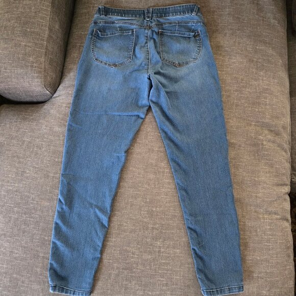 Democracy Size 10 Blue Wash Skinny Jeans / Stretch Denim - Picture 3 of 4